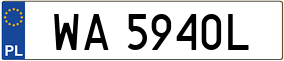 Trailer License Plate